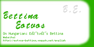 bettina eotvos business card